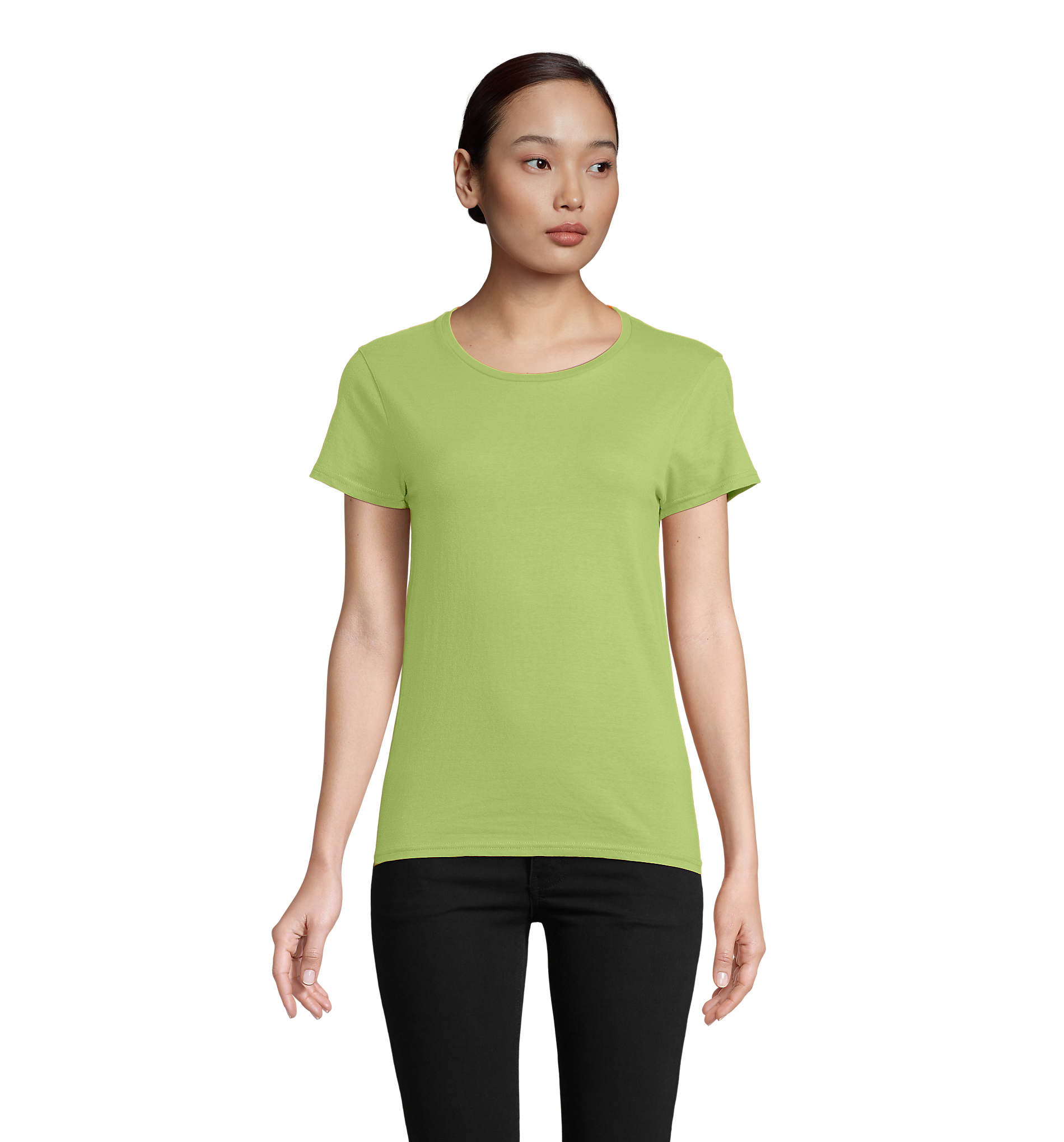 T-shirt publicitaire 175g femme Pioneer Vert pomme